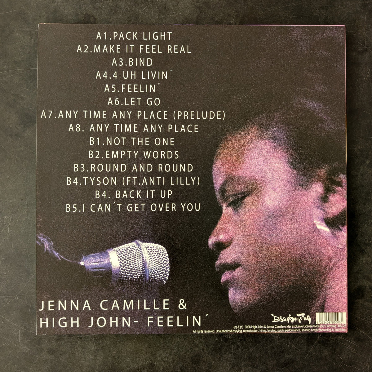 Jenna Camille & High John - Feelin' (Limited 12")