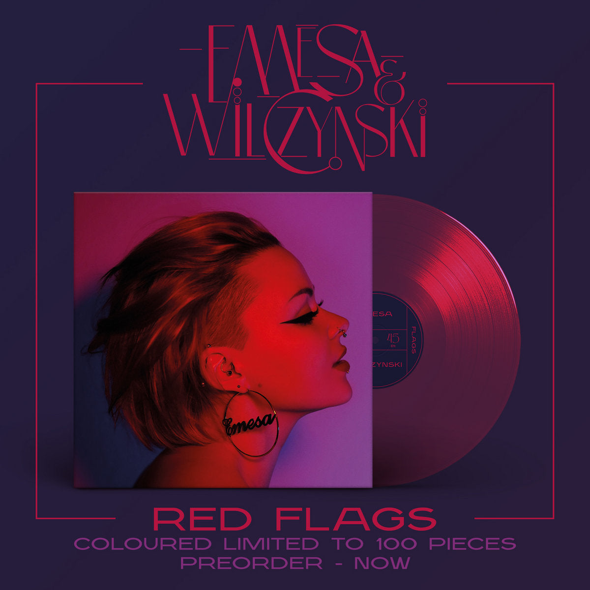 Emesa & Wilczynski - Red Flags (Black 12" Vinyl)